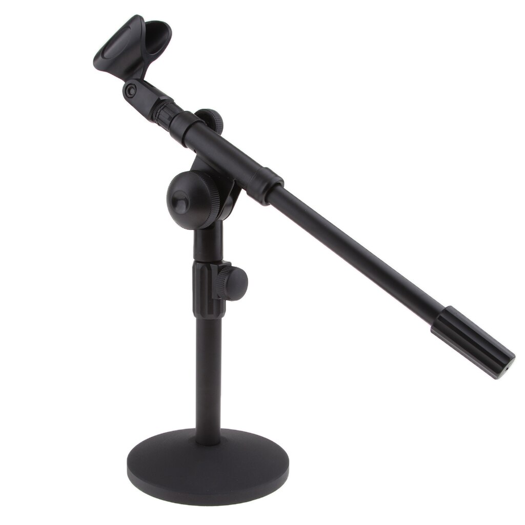 Short Microphone Stand With Mic Clip For Facebook Online ,Video Recording