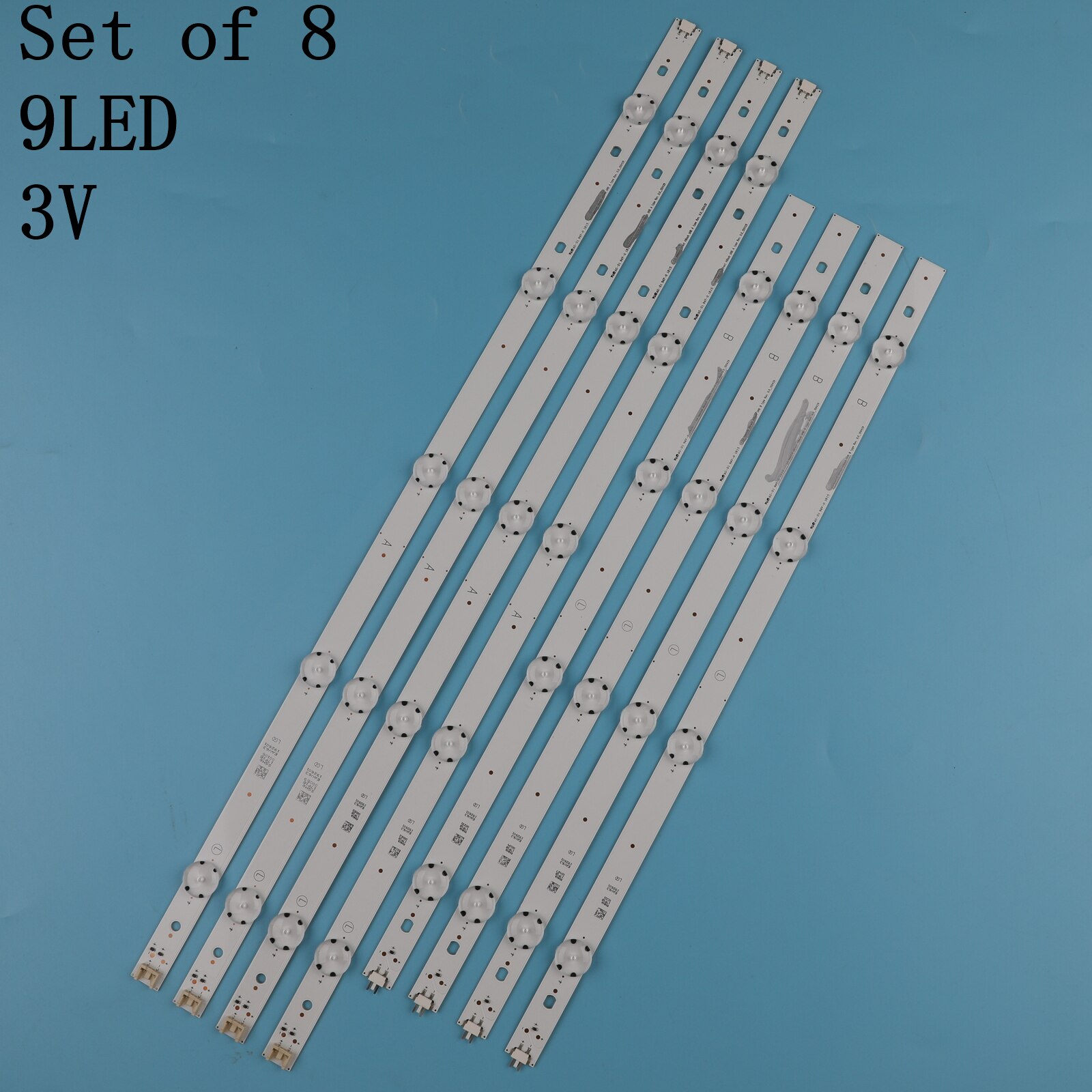 8 unids/set tira de luz LED para LG 49 TV 49UF6400 49UF6407 49LF510V 49UF640V 49UH6100 NC490DUE-SADP2 LGE-WICOP-49INCH-UHD-FHD-REV05