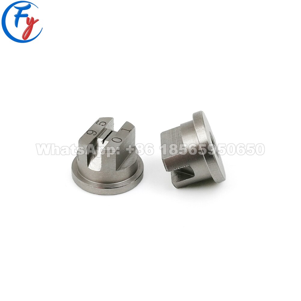 High pressure stainless steel jet flat fan spray nozzle assembly, metal cleaning and precessing, degreasing and rinsing