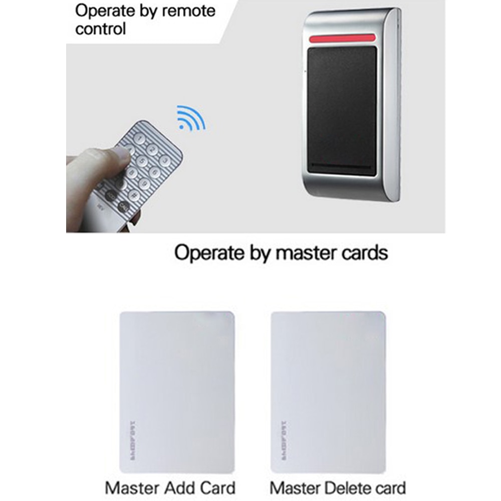 Standalone Card Access Controller wiegand 26/34 waterproof IP68 RFID Access Control System 10000 card users Capacity 13.56MHZ
