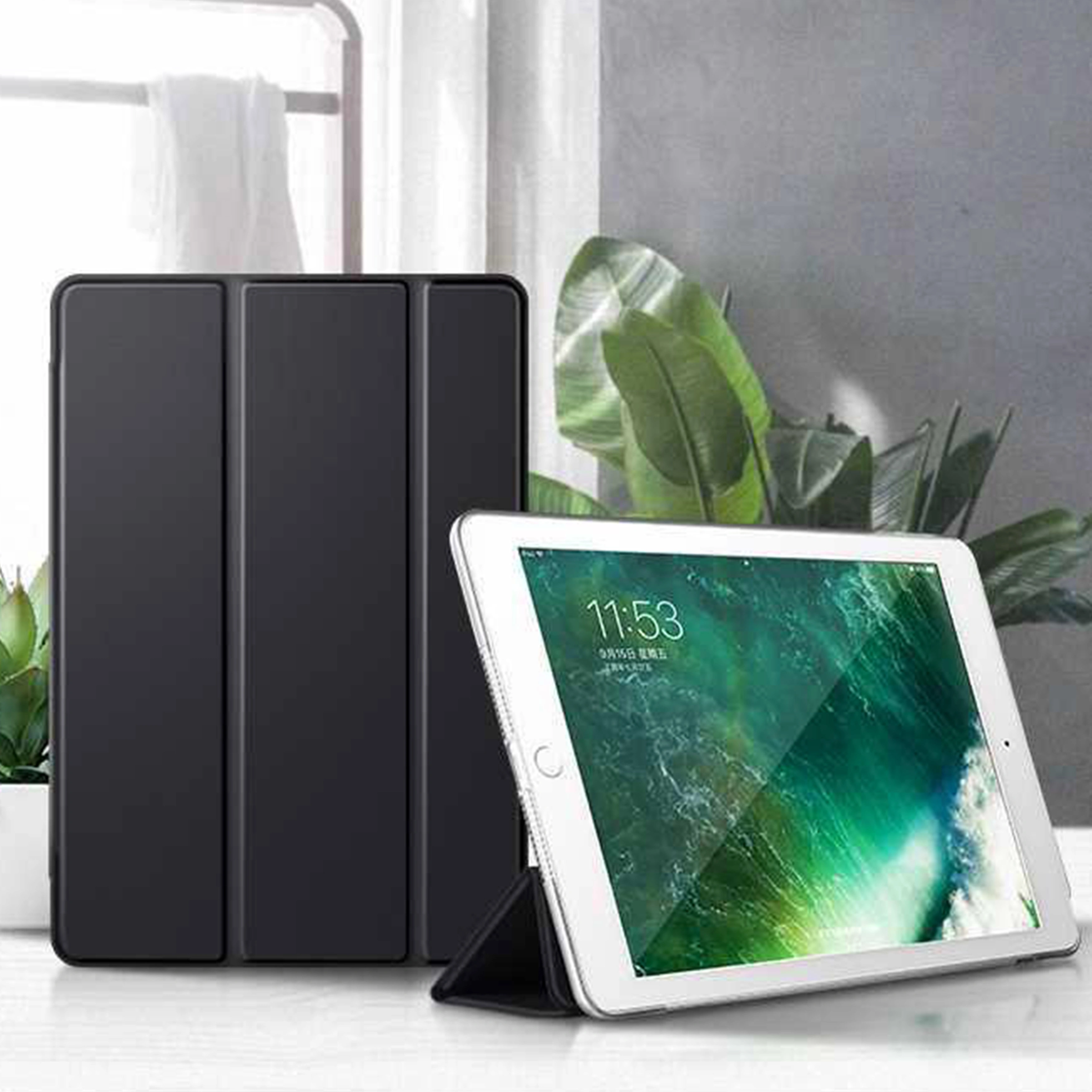 Étui en cuir pour iPad Air 2, housse folio pour iPad Air2 modèle Apple A1566 A1567, étui pour tablette 9.7 pouces: Default Title
