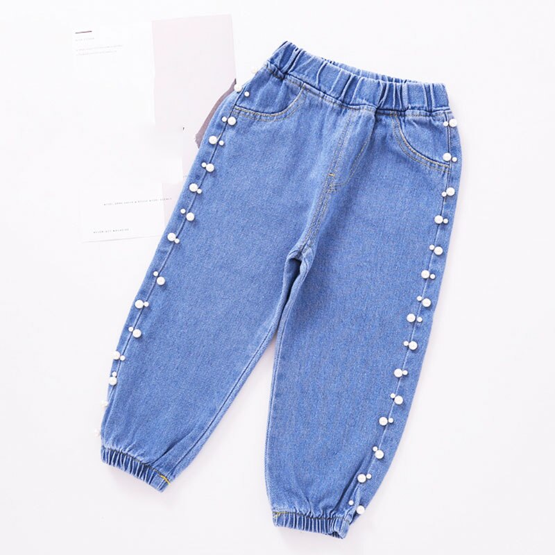 Børns jeans børn denim lange bukser drenges sommer myg-bevis bukser piges tegneserie åndbar tynd jeans 1-6y