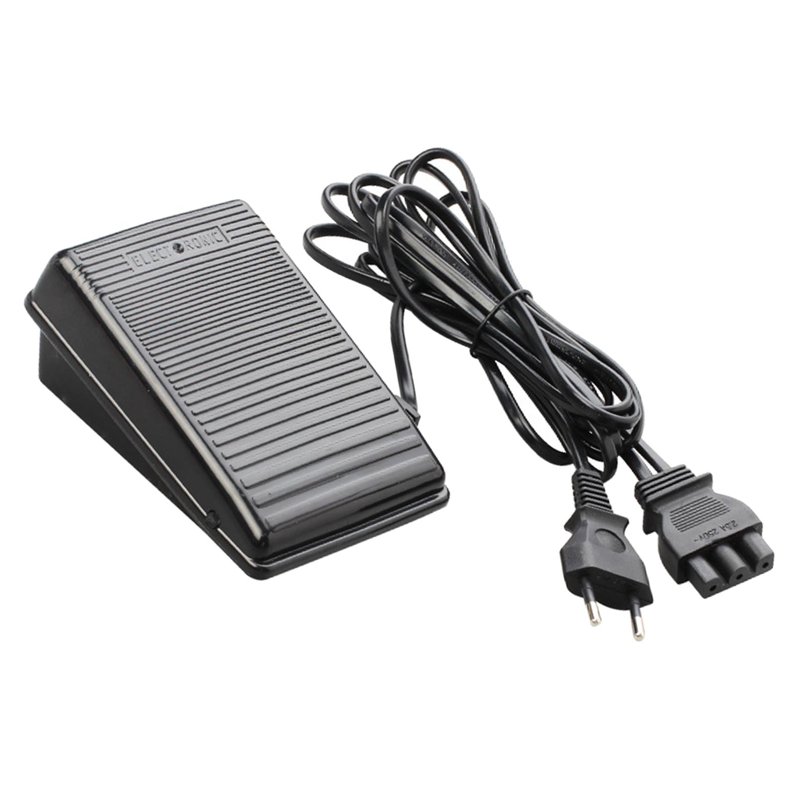 Sewing Machine Foot Pedal Power Cord 220V Repair Foot Operated Control Pedal