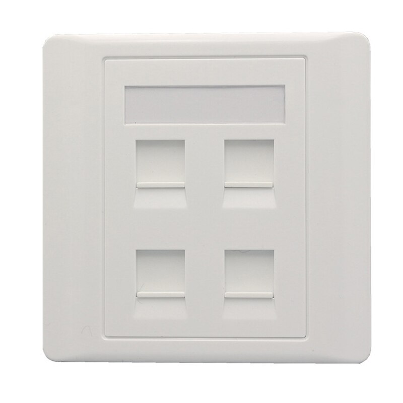 86 Type Rj45 Wall Socket Internet Outlet With TV Outlet Wall Data Double Computer Socket Plastic Panel Internet Computer Jack