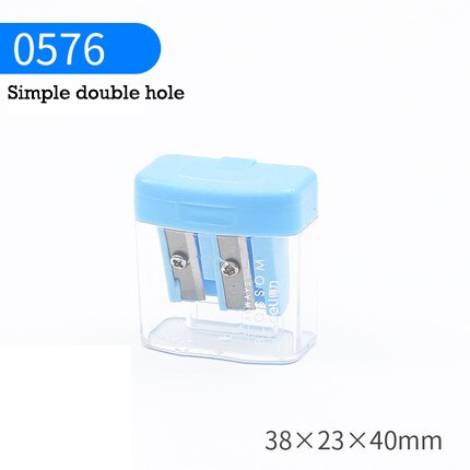 Deli – Mini taille-crayon aiguisé, série d'animaux de compagnie, animaux colorés, Kawaii, trou de 0.8 et 1.2cm plus épais/plus grand, fournitures de bureau: 0576 0.8 and 1.2cm