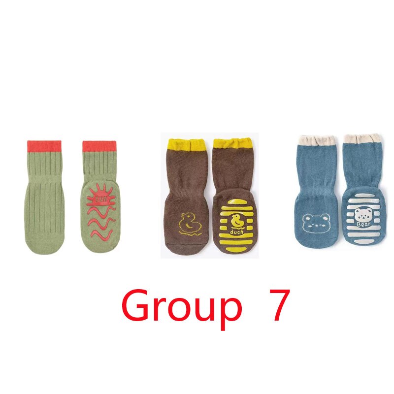 3 Pcs Baby Boy Socks Newborn Infant Socks Baby Socks Girl Non Slip Socks Baby Girls Knee Length Socks 0-3t Kids Socks: Group 7 / M(1-3T)