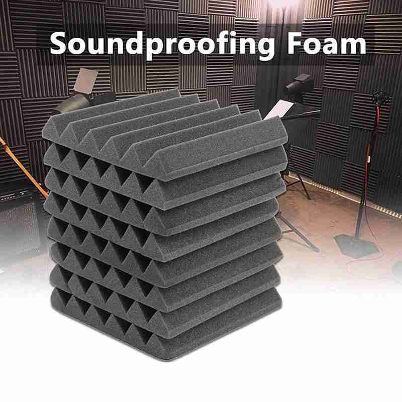 Soundproof cotton 30x30cm Soundproofing Acoustic Studio Absorbing Wedge Foam Tiles Wall Panels Suitable For Sound Studio