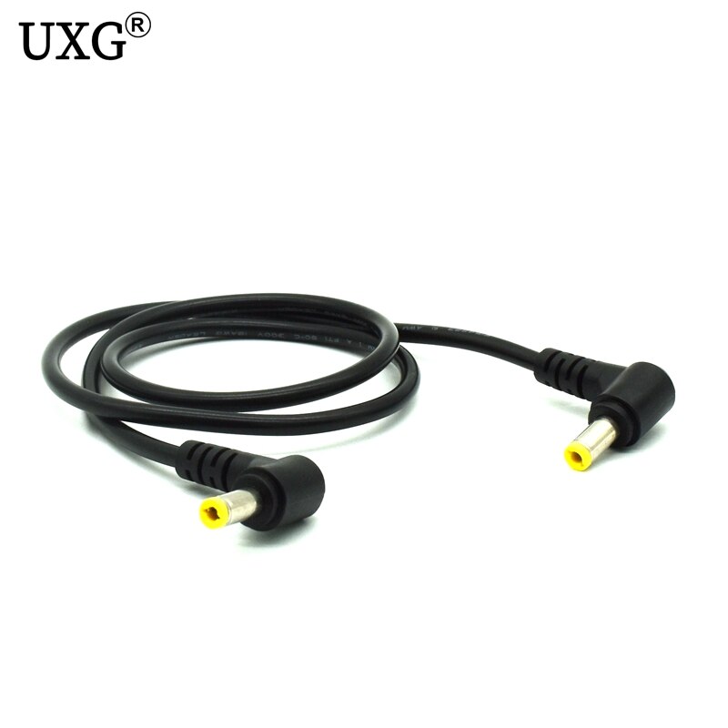 Haakse 90 graden adapter connector kabel dc stroomstekker 5.5 x 2.1mm 5.5 x 2.5mm naar mannelijke cctv mannelijke adapter connector kabel