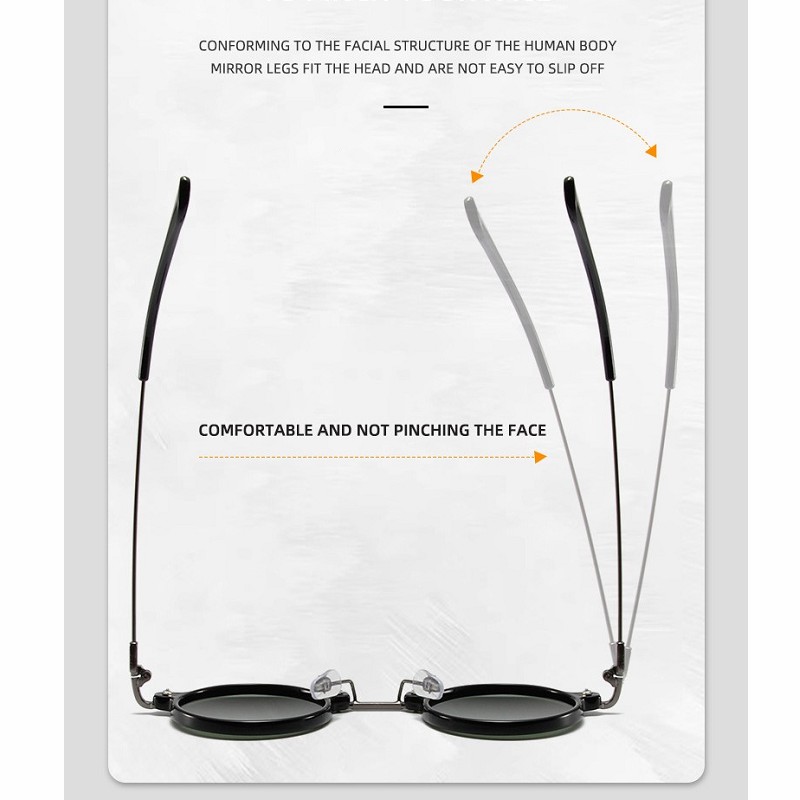 Okrągłe okulary przeciwsłoneczne dla mężczyzn Retro Steampunk okulary przeciwsłoneczne męskie damskie designerskie metalowe oprawki okulary ocienia oczka