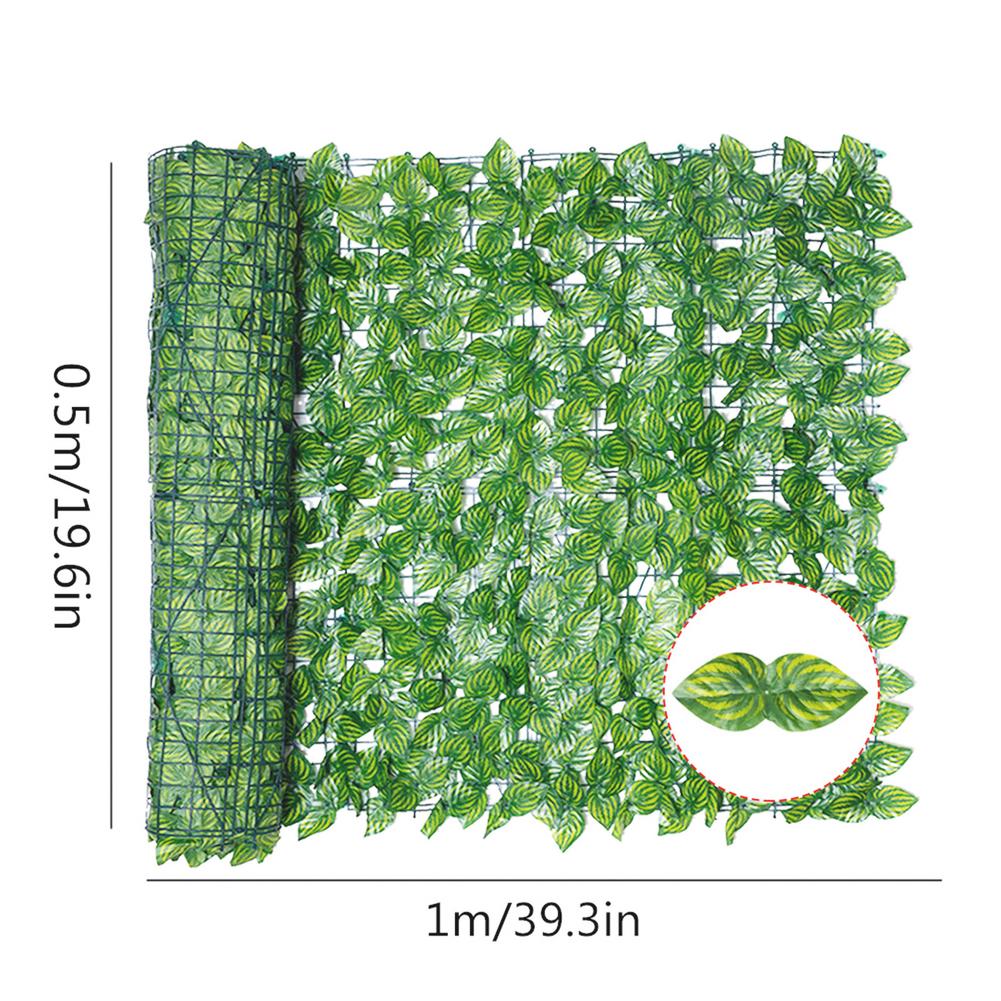 Artificial Leaf Screening UV Fade Protected Privacy Hedging Wall Landscaping Garden Fence Balcony Screen Outdoors Decoration: B 0.5x1m