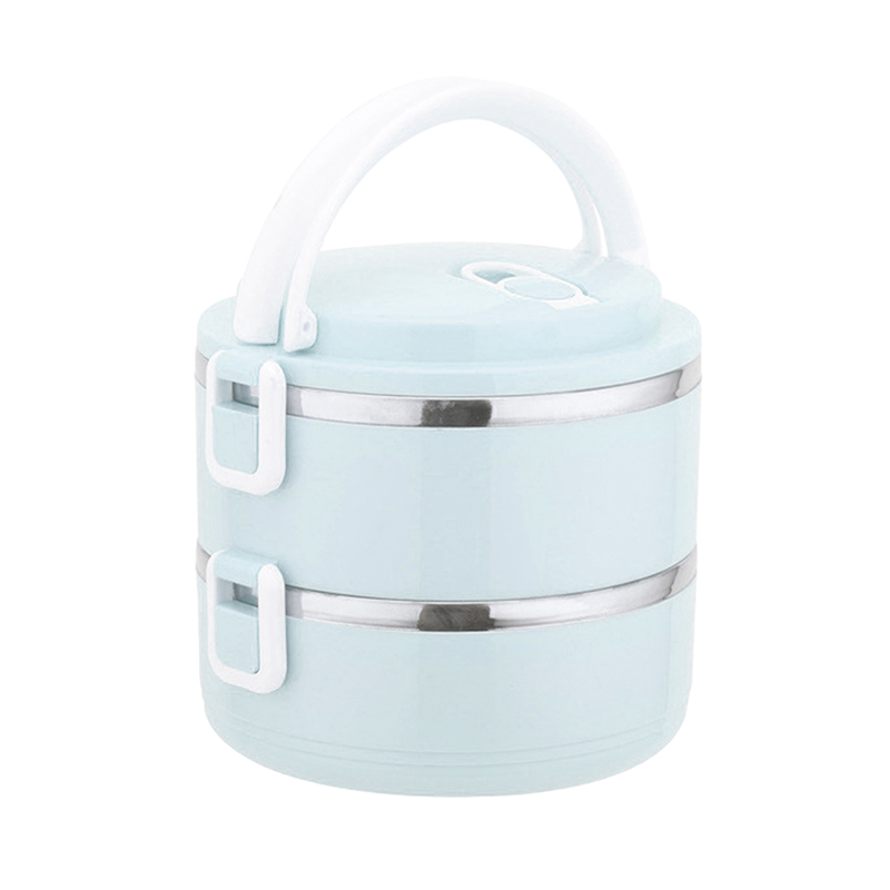 1-4 Layer Food Storage Containers Bento Lunch Box With Handle Insulated Food Container For Work School Camping Box: Blue