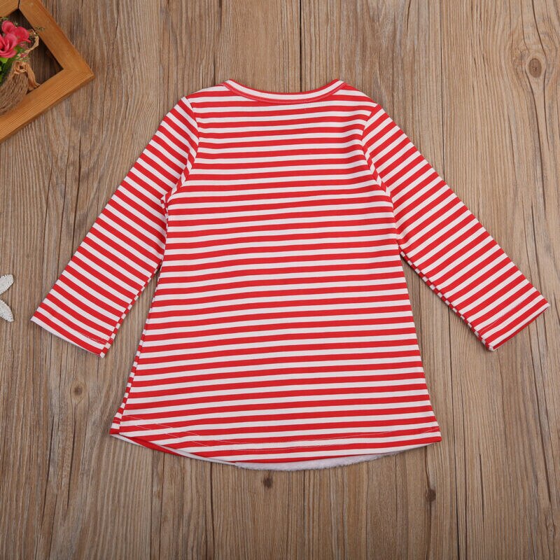 Criança criança criança bebê menina bonito natal santa padrão vestido traje roupas casuais