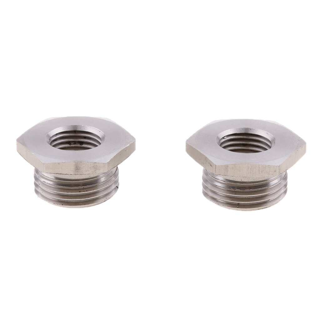 Stainless Steel O2 Sensor Bungs Fitting Adapter 18mm to 12mm for Motorcycle