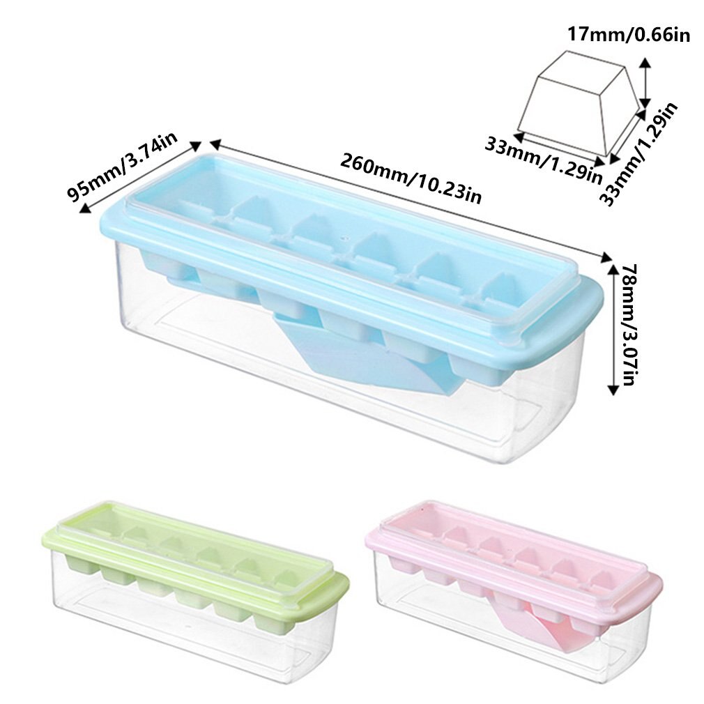 Baby Food Box Ice Grid Ice Tray 33 Grid Anti Overflow Mould Suitable For Freezers Cocktail Whisky Baby Food: Yellow
