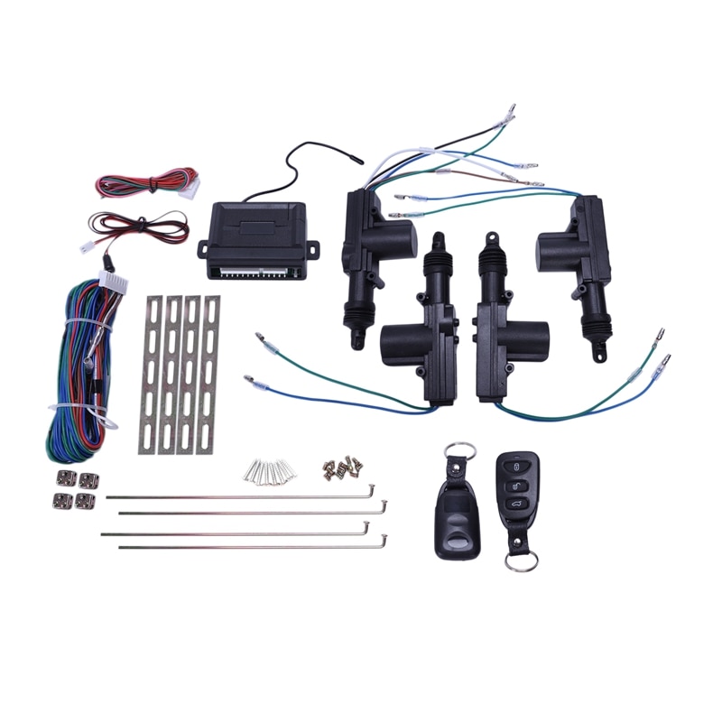 Universal Car Power Door Lock Actuator 12-Volt Motor (4 Pack) Car Remote Central Control Locking Keyless Entry System: Default Title
