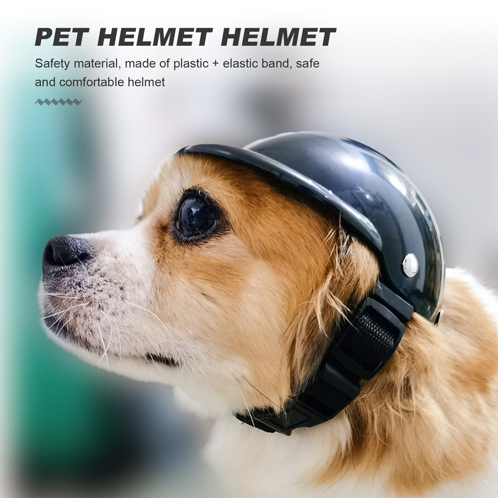 1 Set Pet Helm Kostuum Prop Kleine Huisdier Glazen Verstelbare Hond Helm Voor Hond Puppy