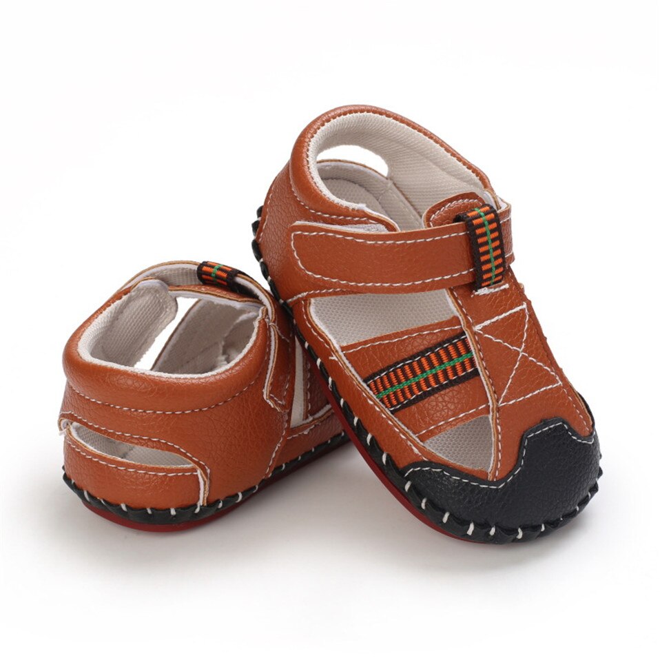 New PU Baby sandali antiscivolo bambino estate suola in gomma ragazzi moda Sneakers scarpe da neonato 0-18 mesi scarpe da bambino