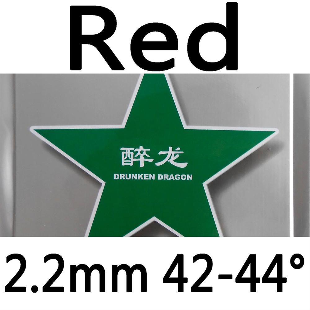 Palio ufficiale 40 + ubriaco drago tennis da tavolo di gomma attacco veloce con il ciclo di 40 + tennis da tavolo gioco: rosso 2.2mm H42-44