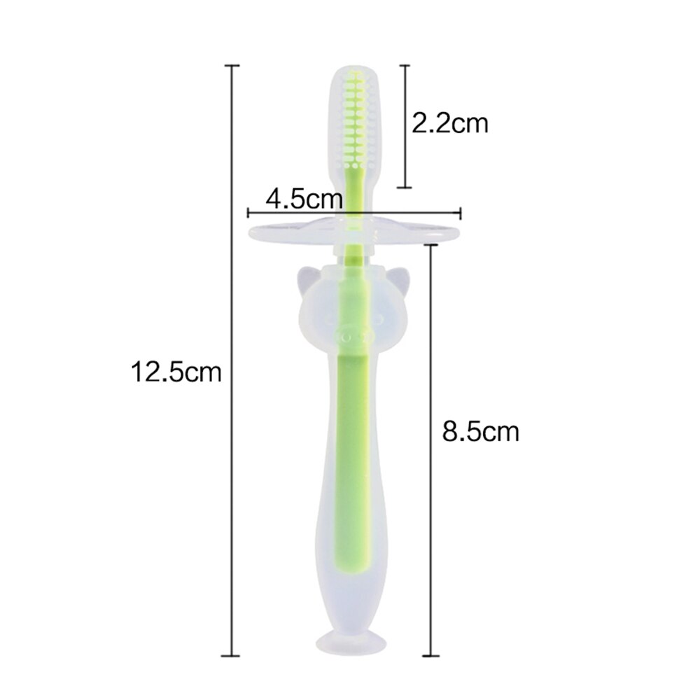 1PC dzieci miękkiego silikonu szkolenia szczoteczka robić zębów dla dzieci dzieci dentystyczny pielęgnacja jamy ustnej szczotka robić zębów narzędzie dziecko dziecko szczotka robić zębów rzeczy dla dziecka