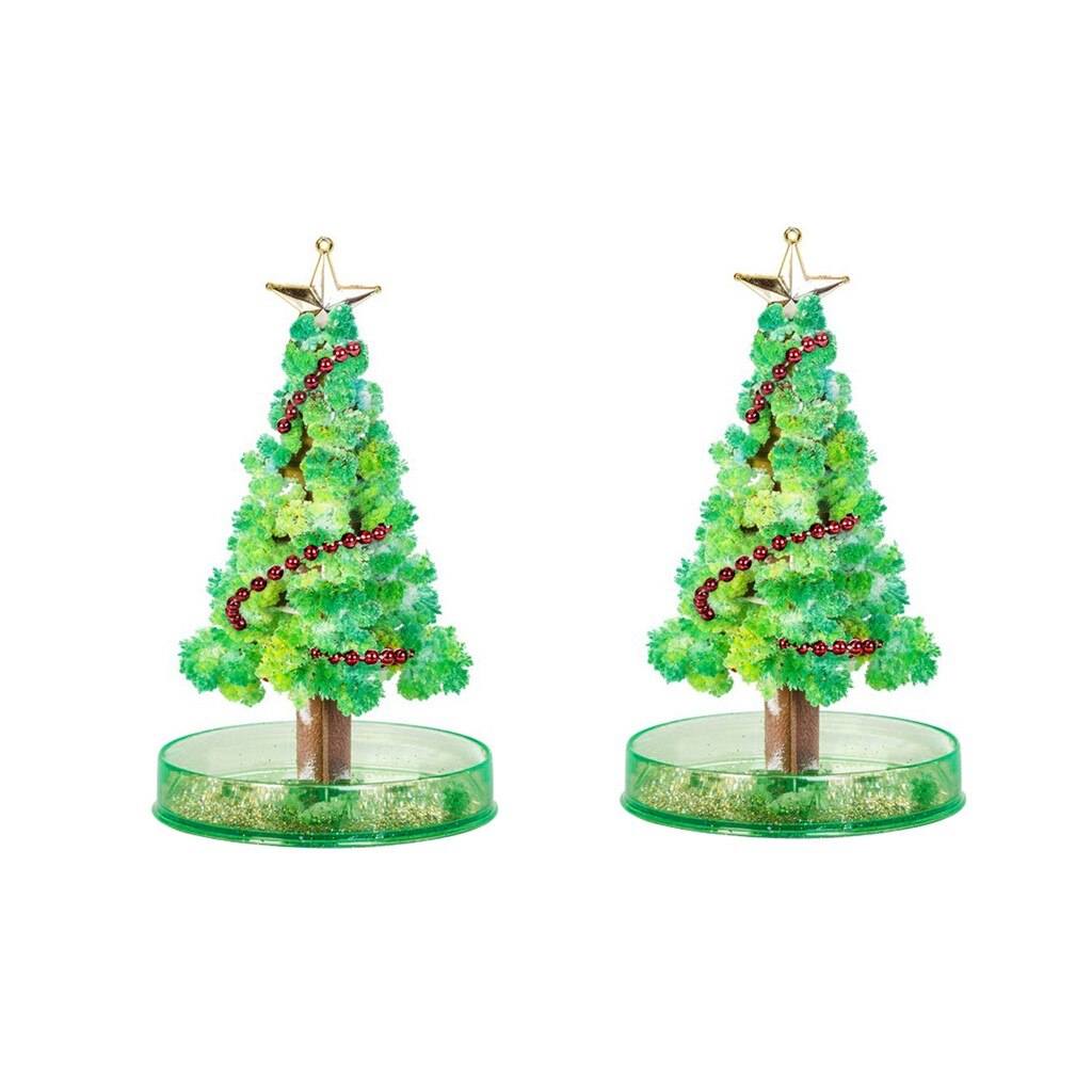 2 Sets Magische Boom Kerstcadeau Papier Boom Magic Groei Boom Speelgoed Jongen Meisje Kerstcadeau Blossom Tree Thuis decoratie: A-2 set