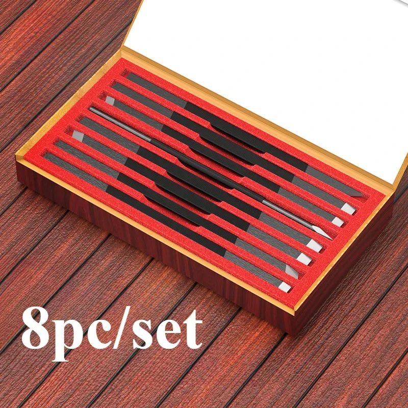 Holz bearbeitung feines Schnitz messer einstellen Beruf elle Wolfram Stahl Dichtung Schnitz meißel Hand gefertigte DIY Stein Gravur Holzschnitt messer: verrotten, Silber Tonne