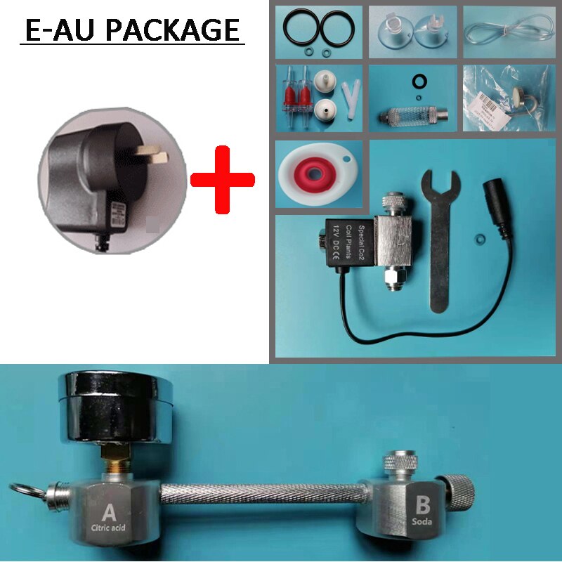 ZRDR Aquarium DIY CO2 generator system kit CO2 generator, bubble counter diffuser with solenoid valve,For / Aquatic plant growth: E-AU