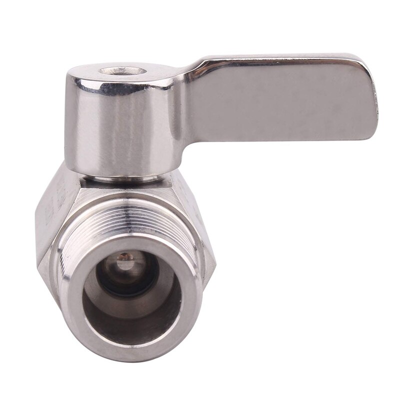 316 Stainless Steel Mini Ball Valve(1/2 inch Female x Male) NPT Thread, Water Flow Regulator Head Control Valve