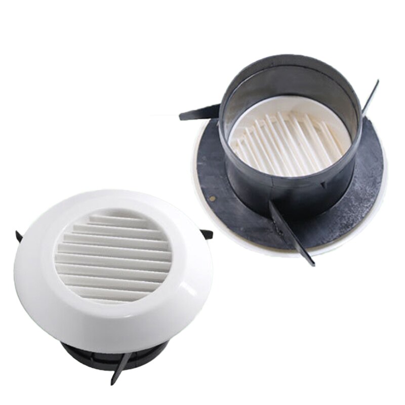 1 stk rund vegg luftavtrekk ventil gitter deksel campingvogn bobil bobil ventilasjon innløp utløp abs plast gitter 150mm