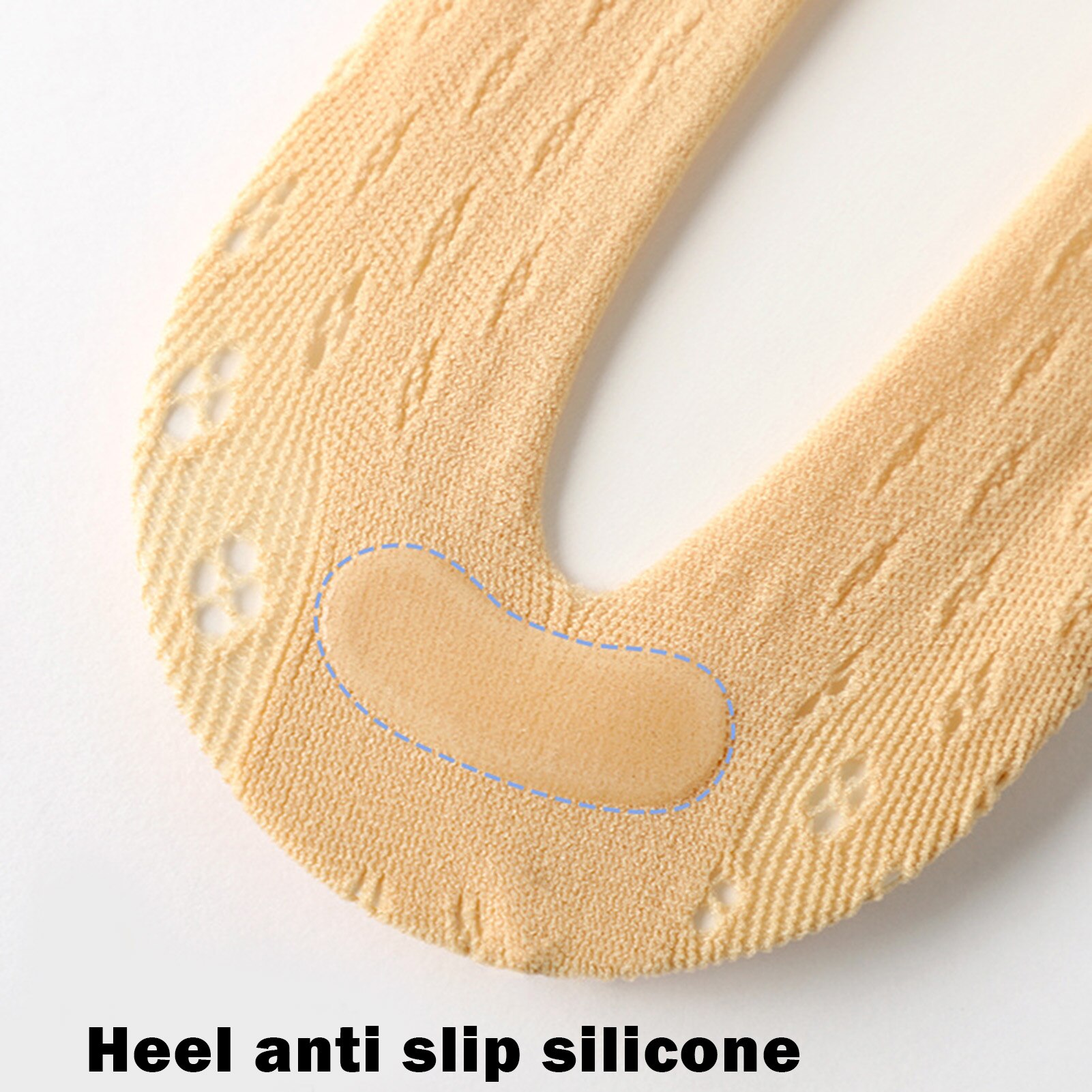 Velvet Five-toe Socks Mesh Ultra Low Cut Liner with Gel Tab Breathable Thin Five-toe Socks Invisible Socks for Women Summer B99