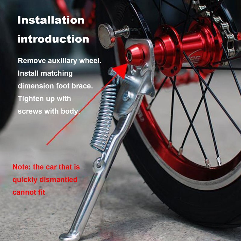 Fiets Statief Verstelbare Mountainbike Racefiets Side Statief Fiets Parking Rack Ondersteuning Voet Fiets Frame Rijden Onderdelen