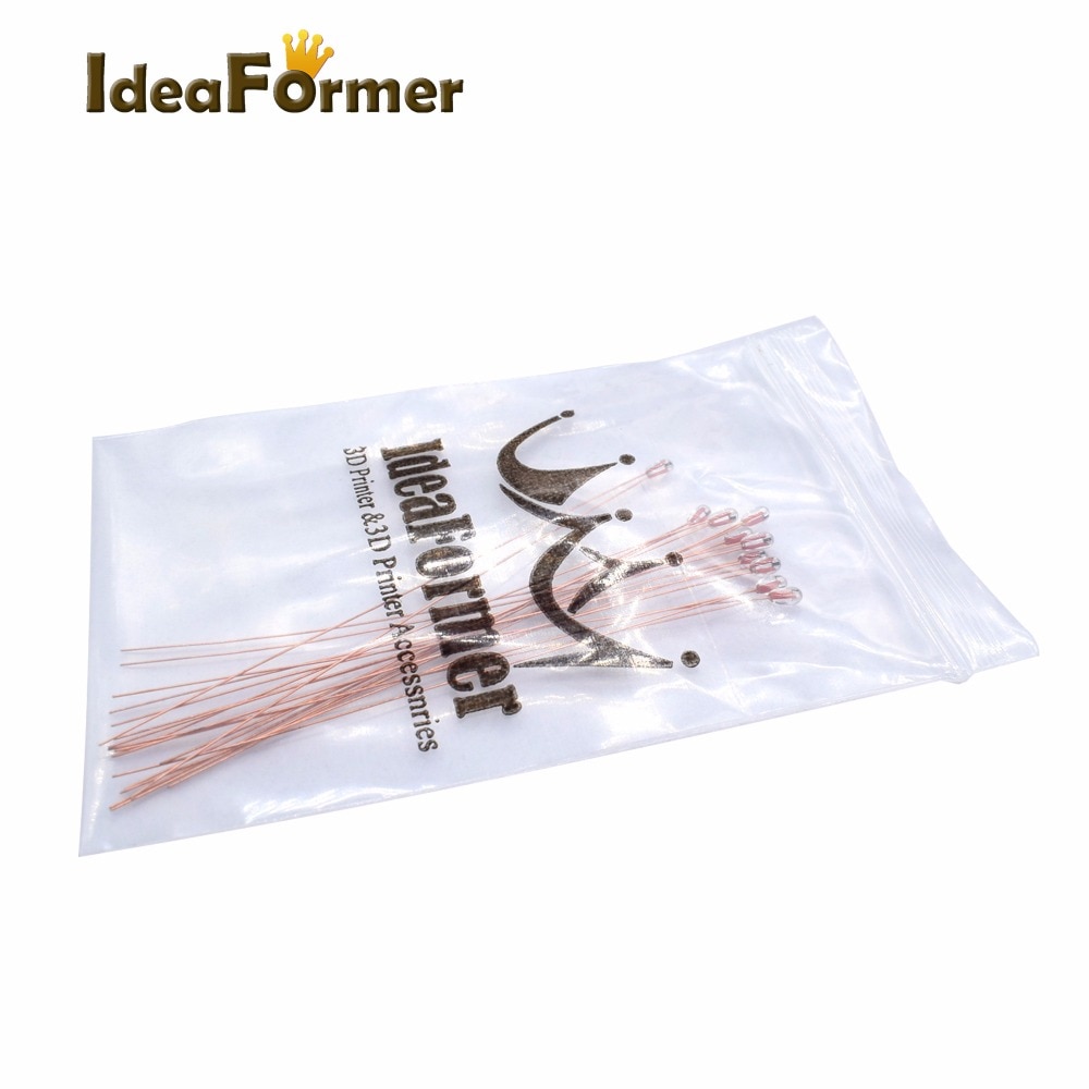 10pcs 100K ohm NTC 3950 Thermistors for 3D Printer Reprap Mend