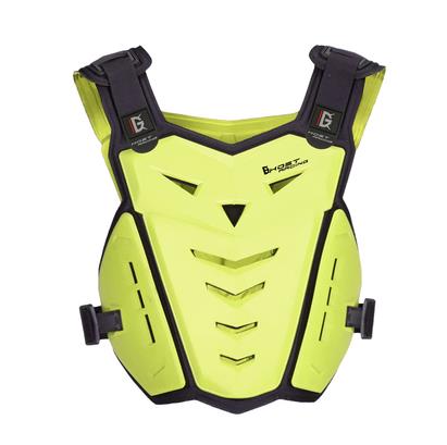 Chaleco Protector de Motocross para adultos, chaleco Protector para el pecho y la espalda, transpirable, para deportes al aire libre, cuatro estaciones: YELLOW