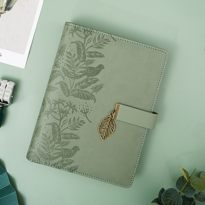 A5 Personal Planner Refillable 6 Ring Binder w/ Magnetic Buckle Closure Pen Loop