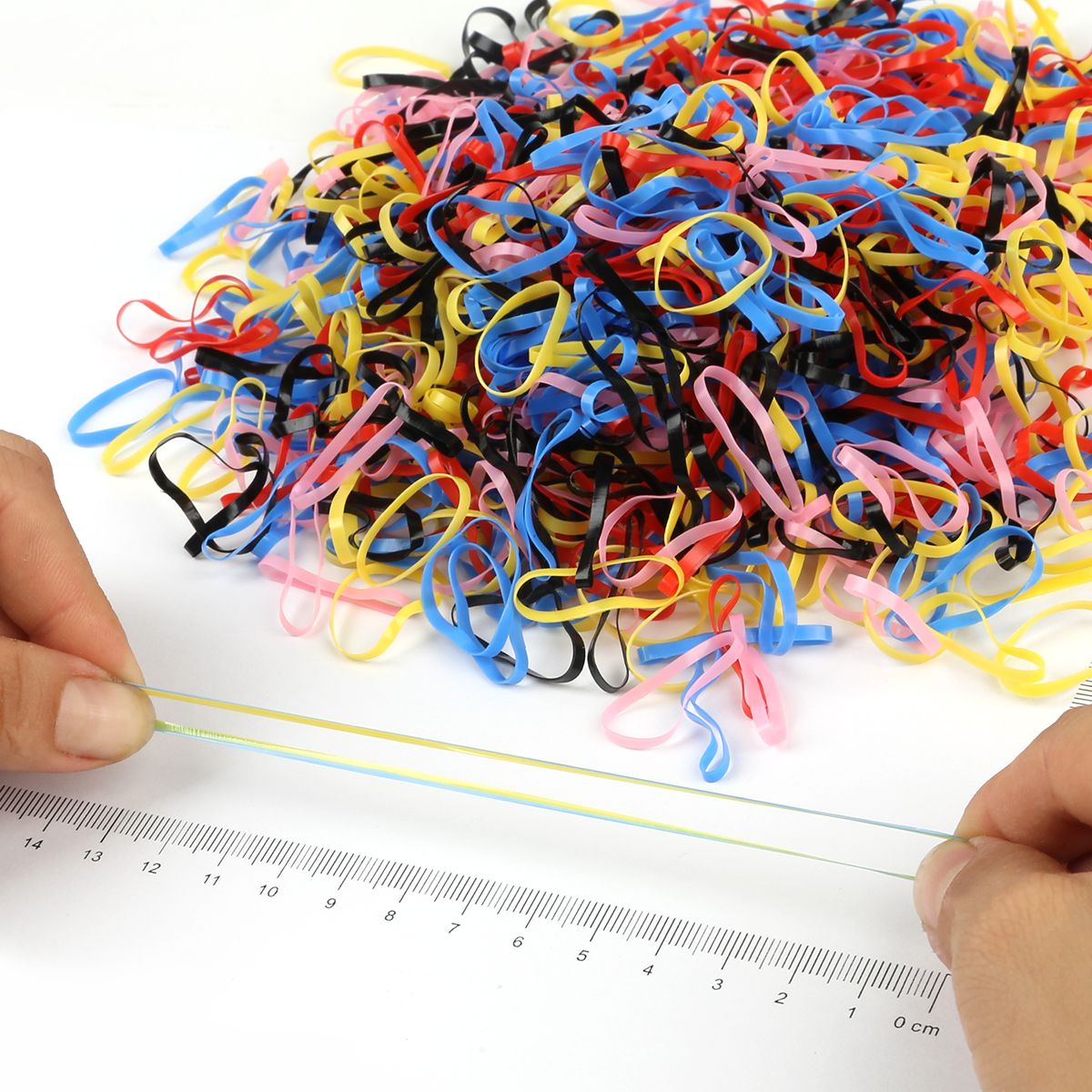 500pcs/bag Child Baby Braider for Hair TPU Disposable Elastics Hair Bands Girls Ponytail Holder Rubber Bands Hair Styling Tool