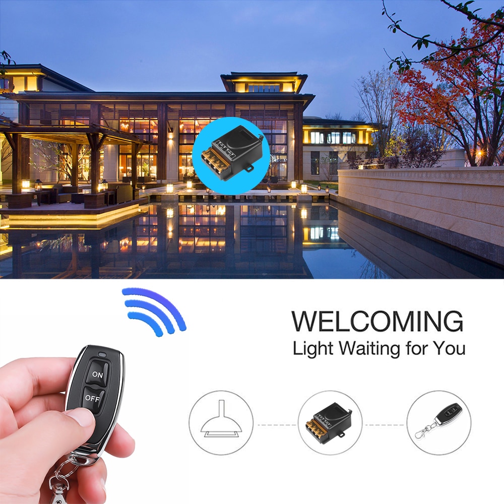kebidu AC 110V 240V 30A Relay Wireless RF Smart Remote Control Switch Transmitter+ Receiver For 433MHz Smart Home Remote