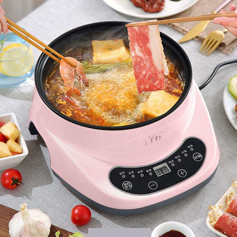 Smart elektrisk gryde multifunktionel madlavning elektrisk stegepande husholdnings-non-stick kollegie risengrød gør damper