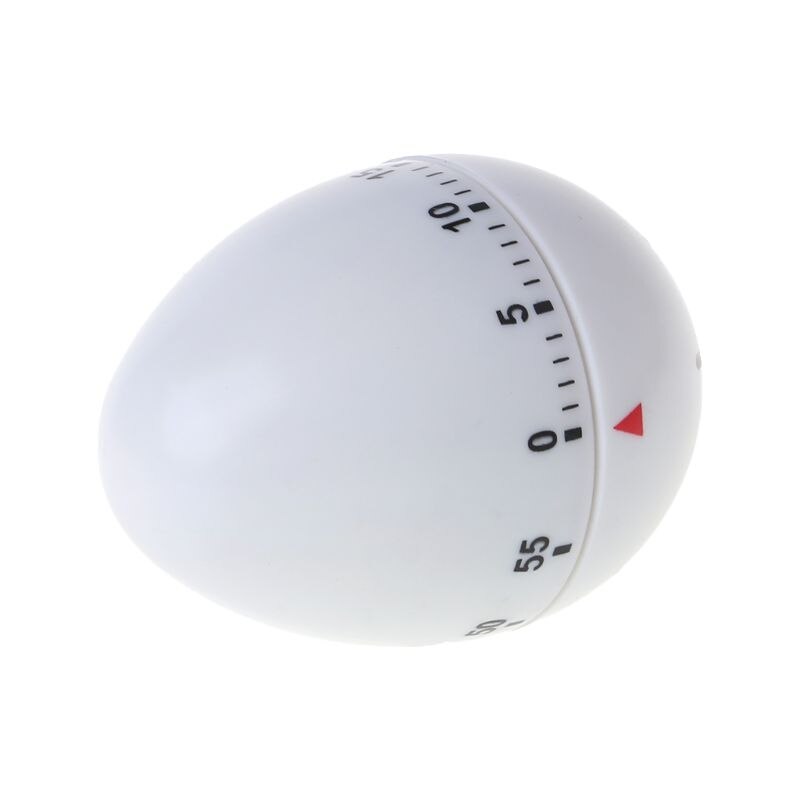 Egg Shape 60 Minute Mechanical Timer Countdown Alarm Kitchen Cooking Reminder Tool Home Decor