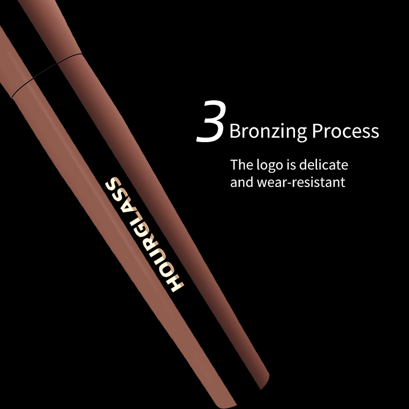 Zandloper make-up kwastenset Mini draagbaar 7-delig, hoogwaardige zachte dierenhaarborstel inclusief oogschaduw, blozen, poederborstel
