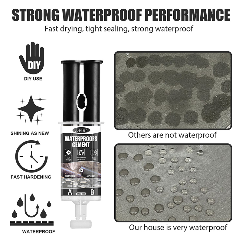 Waterproof Cement Multipurpose Crack Quick-Drying Mortar Glue Practical Home Plugging Tools Easy Operation Home Glue DJA88