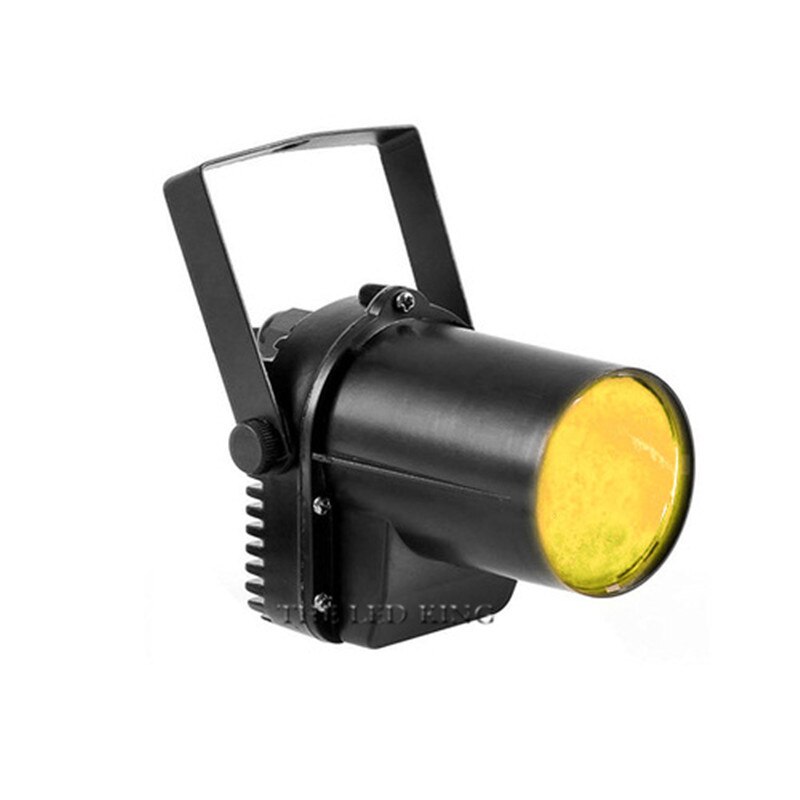 Pinspot Light Spotlight Super Bright Lamp Black body LED Spotlight 12W Red/Green/Blue/White/Ultraviolet Color Lighting for KTV: Warm Yellow / EU Plug