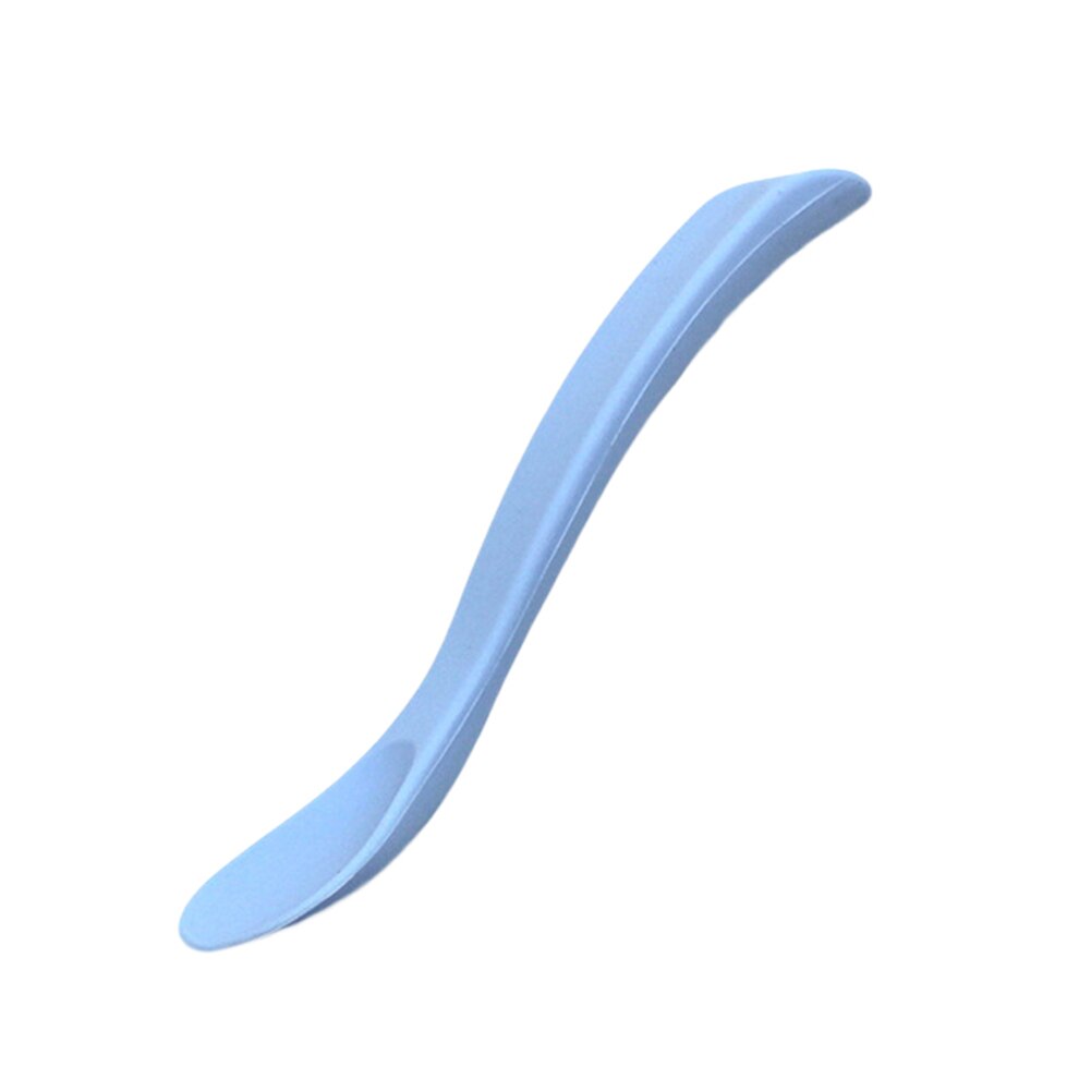 Solid Advanced Silicone Baby Feeding Spoon Infant Temperature Sensing Weaning Soft Head Solid Spoons for 4-24 Months Baby: Blue