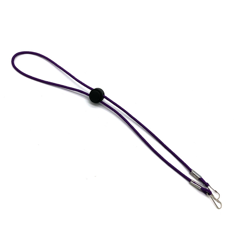 Extensor de máscara facial ajustável, cordão para máscara, com dois ganchos, colar com cordão de suporte: 03 purple