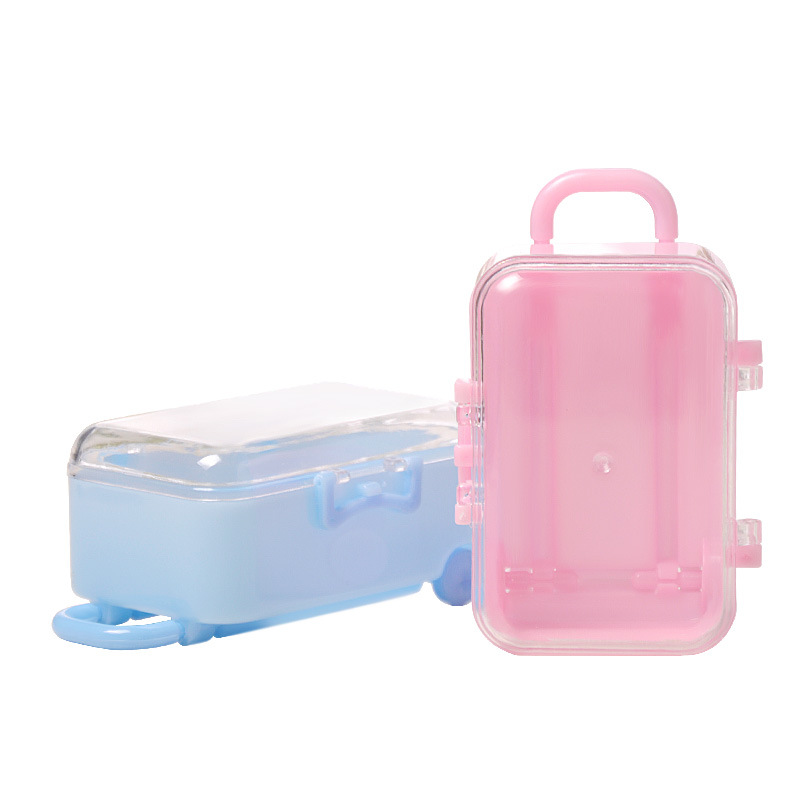 1 Uds Mini maleta Caja forma Cajas de caramelos para bodas favores Recepción de dulces suministros de de año