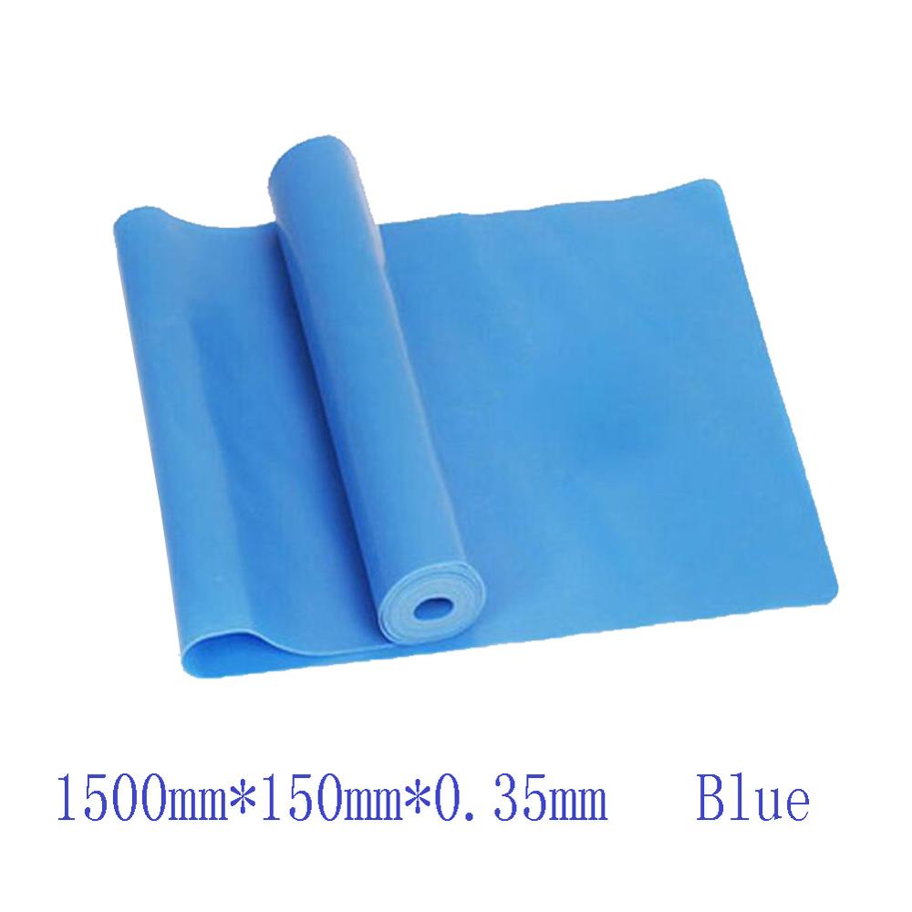 Gym Fitnessapparatuur Weerstand Banden Krachttraining Latex Elastische Workout Crossfit Yoga Rubber Sport Pilates: Blauw