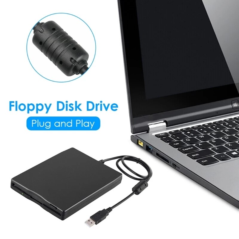 Goforay unidade de disquete móvel usb portátil 3.5 mb, disquete externo fdd de 1.44 polegadas