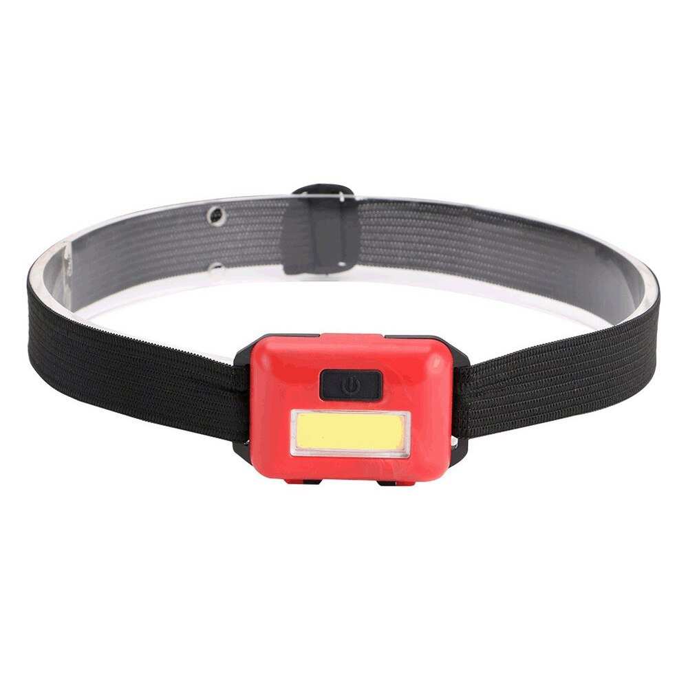 Mini forlygte led 3 mode pandelampe justerbar camping lommelygte lampe lys aaa camping vandreture nat fiskeri flash hovedbånd lommelygter: Rød