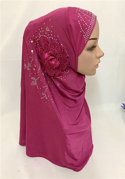 Islamilainen naisten huivi päähineet muslimi hijab sisäkorkki huivi huivi ramadan arab amira huivi koko kansi turbaani hijab: 05 ruusua