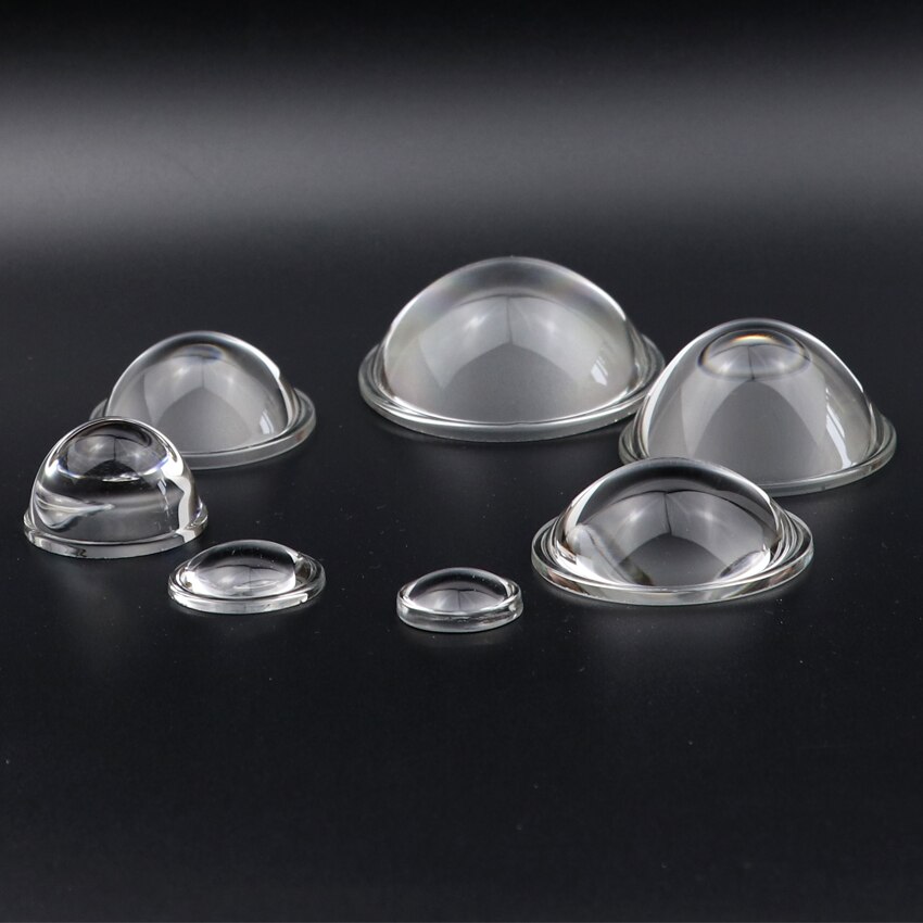 20 23 28 30 34 44 50 52 53 57 Plano Convex Optical Glass Lens for LED Flashlight Auto Car Lamp Spotlight Projection Light