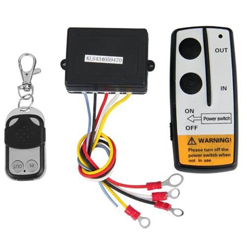 12V 50Ft Wireless Winch Remote Control Set Kit Switch Handset for Jeep Truck SUV ATV