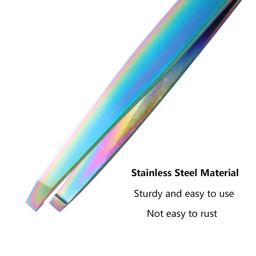 1PC Eyebrow Tweezers Eyelash Extension Sticker Volume Tweezers Bulk Accessories Stainless Steel Lash Tweezer Makeup Tools